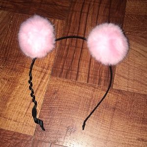 Pink Pom Pom headband